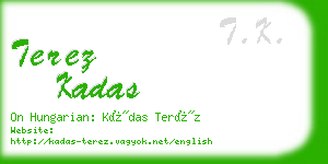 terez kadas business card